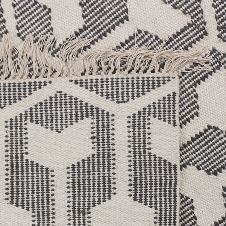 LOOMY Whales Tail Flatweave Geometric Rug Wayfair Canada